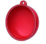 Red Christmas bauble back shell