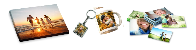 FreeSnaps UK photo printing — canvas prints, personalised photo mugs, keyrings and premium photo prints