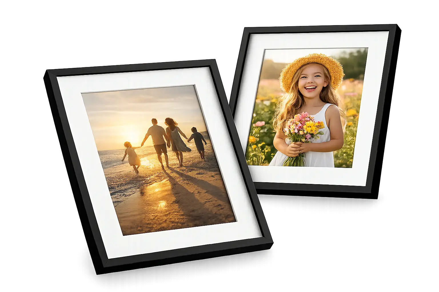 Framed photo print gift displayed at home