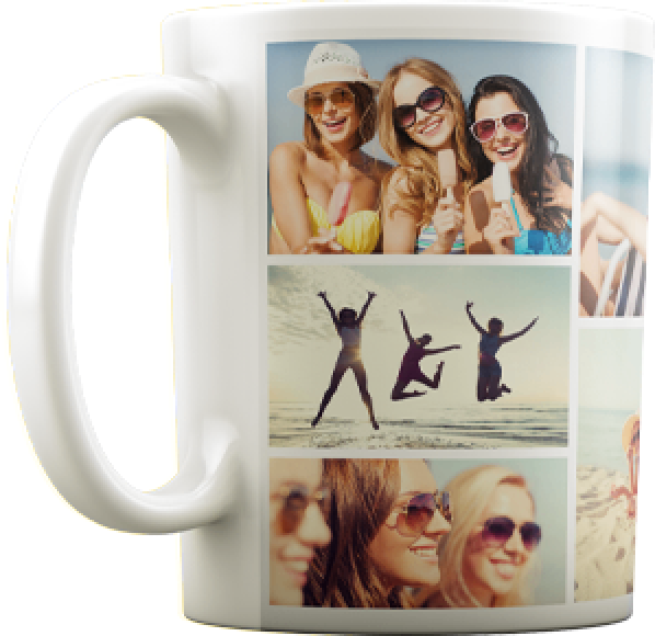 Heart photo mug
